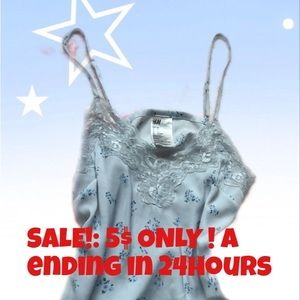 baby blue floral tank top🩵💙🔵